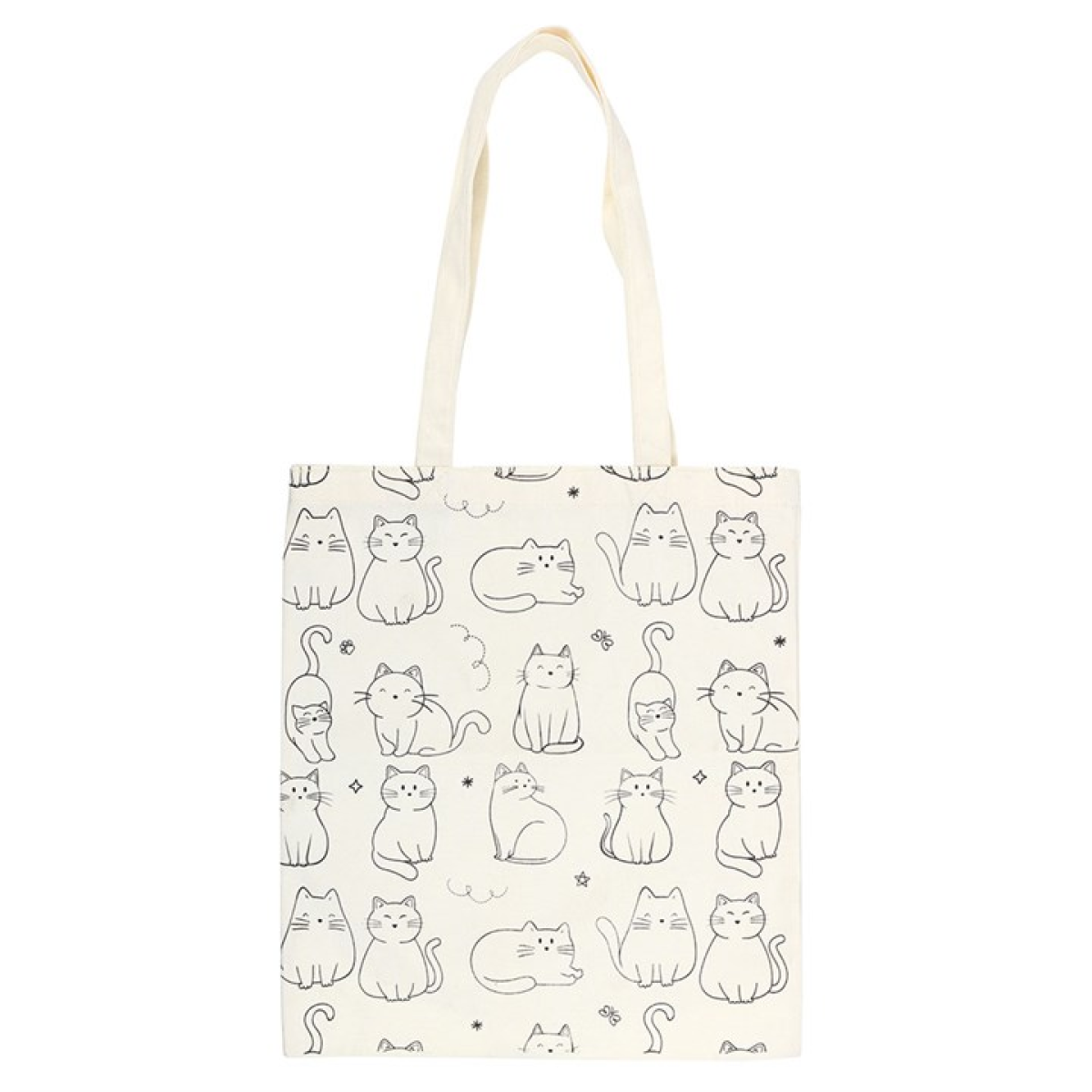 White Cat Tote Bag