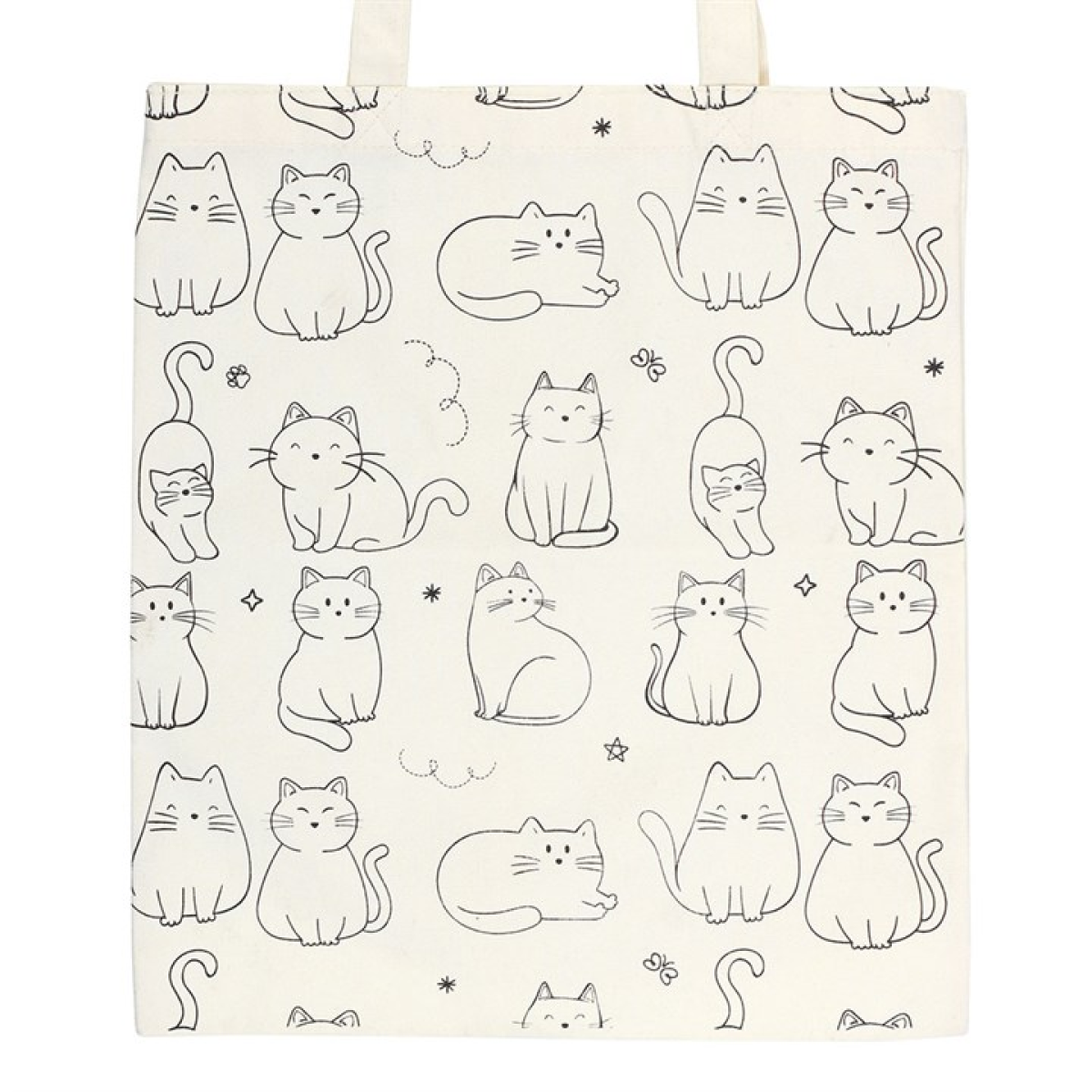 White Cat Tote Bag