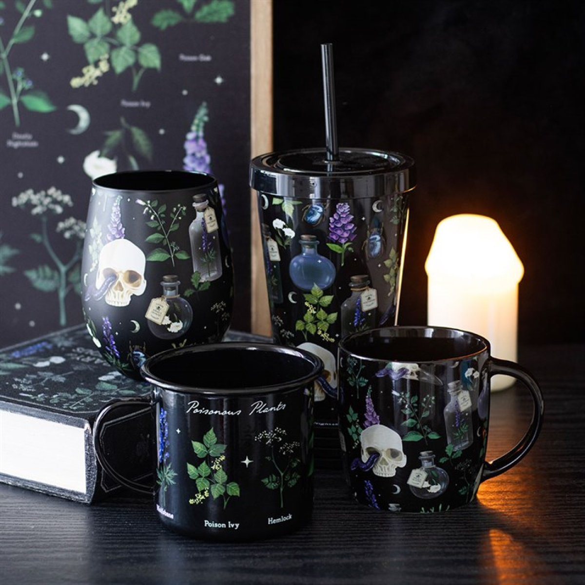 Venom & Vines Tumbler with Straw