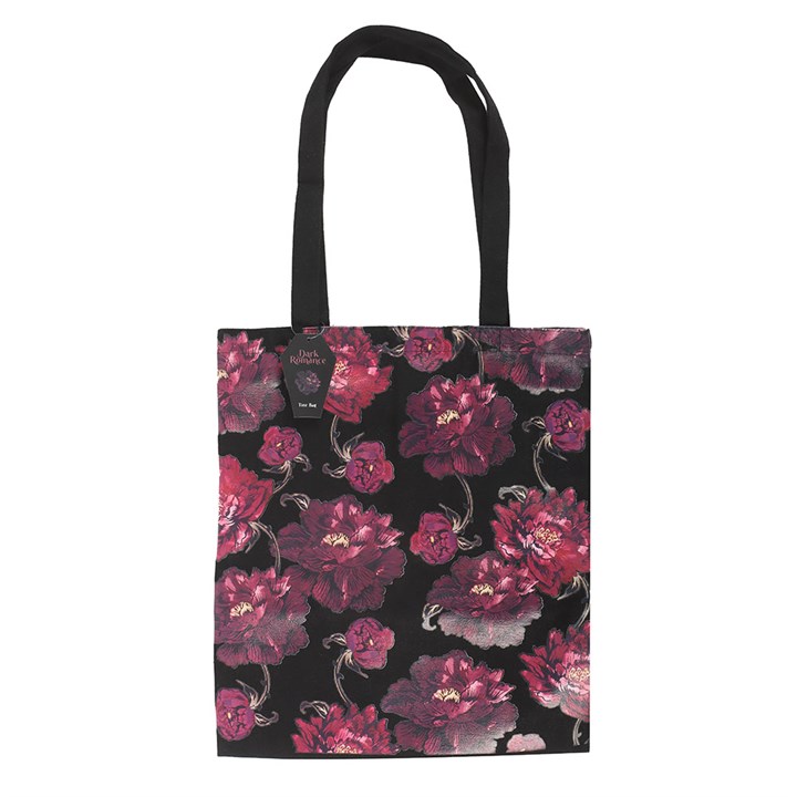 Dark Romance Floral Tote Bag