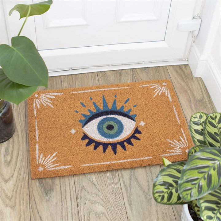 Natural Coir All Seeing Eye Doormat