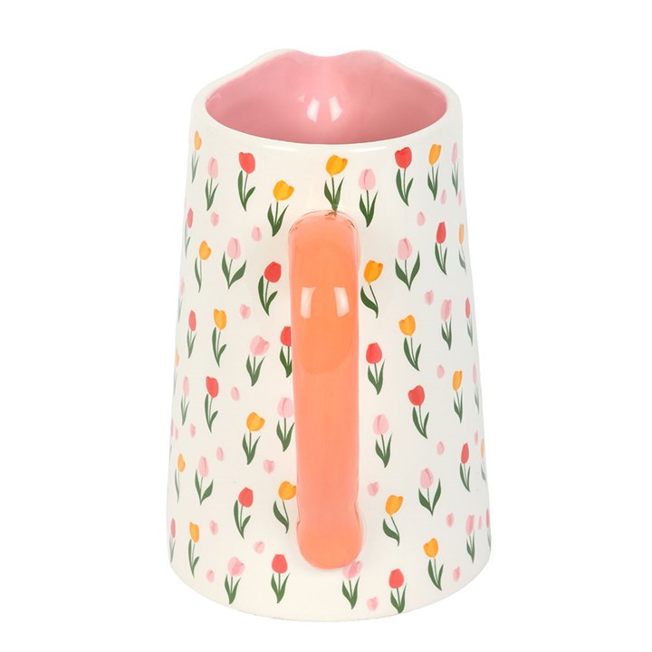 Tulip Print Flower Jug