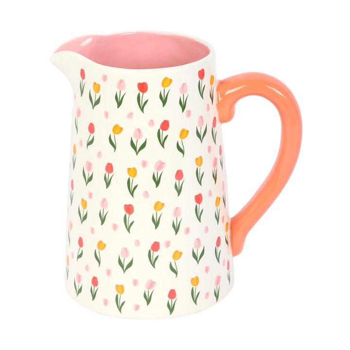 Tulip Print Flower Jug