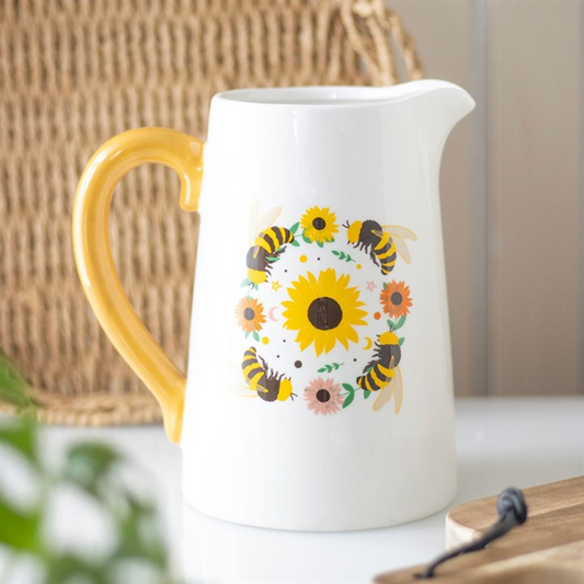 Bee and Sunflower Jug